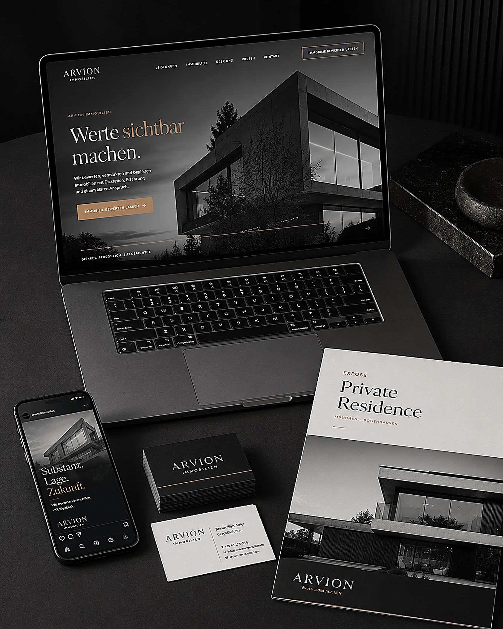 ARVION Immobilien Designstudie von Vyros Studios